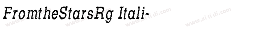 FromtheStarsRg Itali字体转换